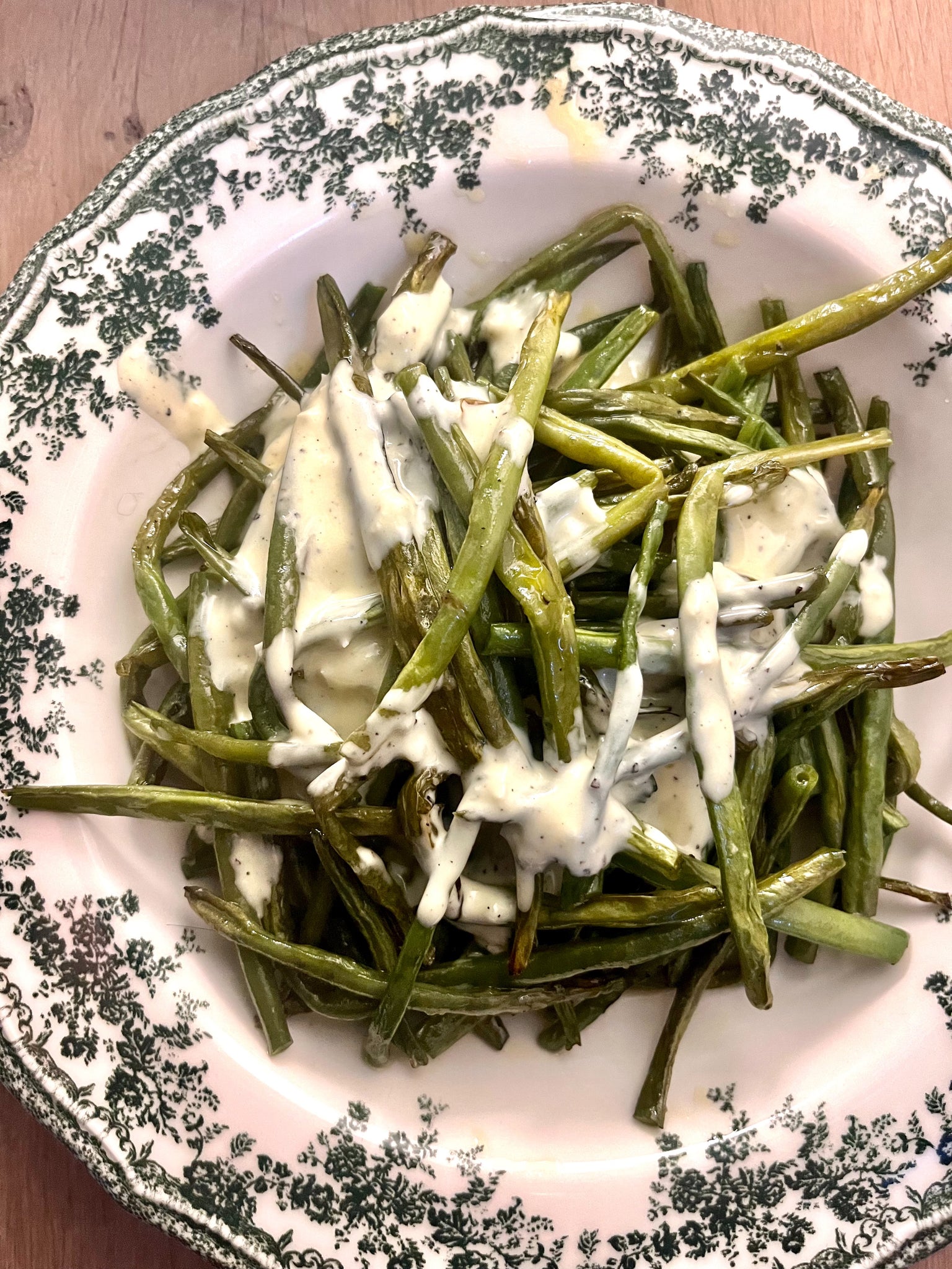 Geroosterde boontjes met een friszure mayonaise dressing | Libanese keuken